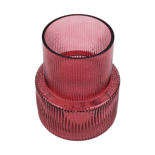 6" Ribbed Glass Vase by Ashland®